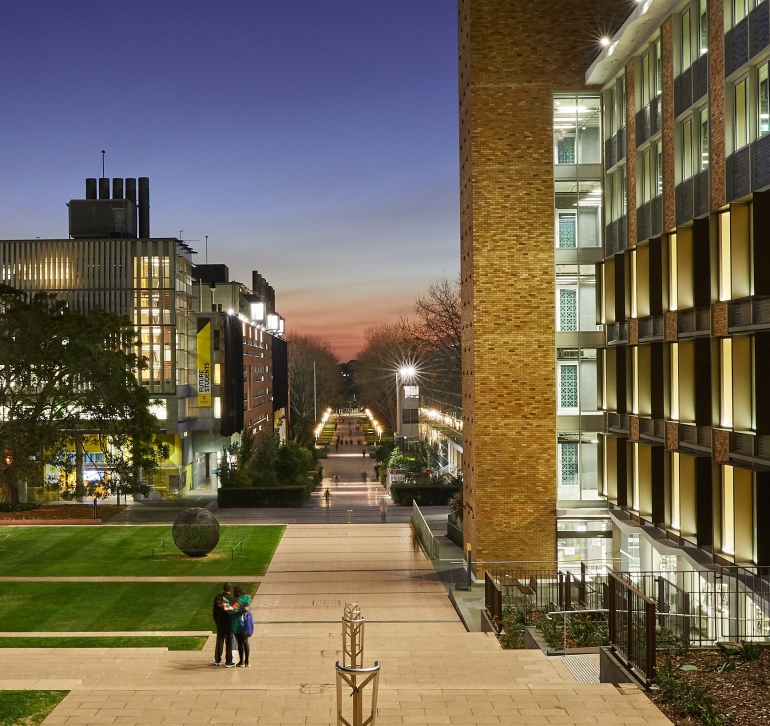 Kensington campus walkway