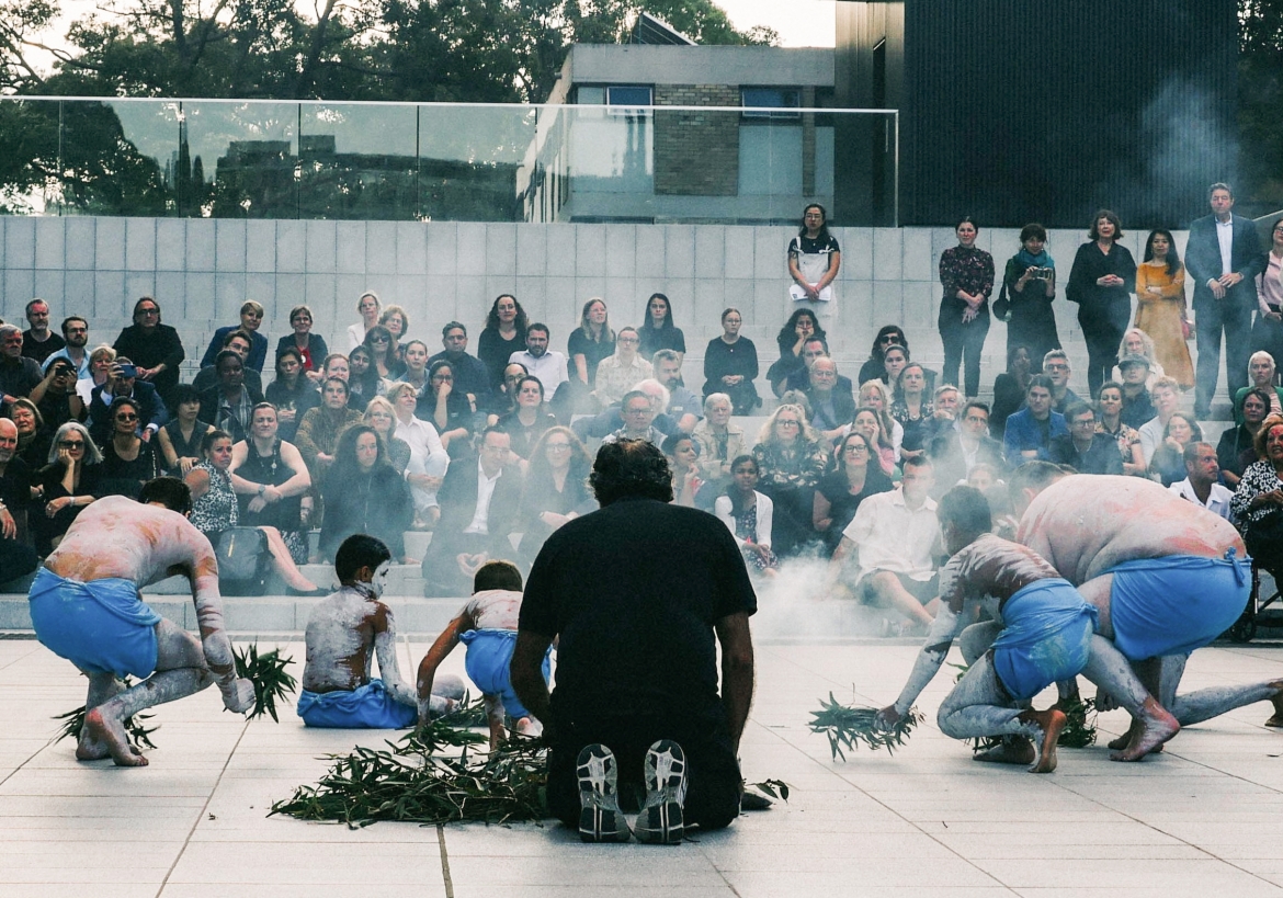 Esme Timbery Creative Practice Lab Opening, Smoking Ceremony