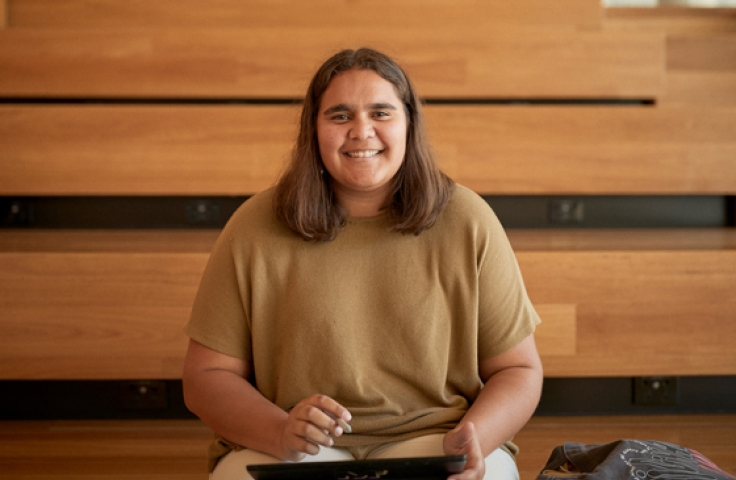 ADA Indigenous student smiling