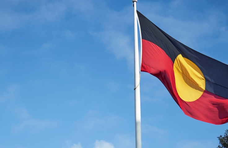 Aboriginal flag on campus