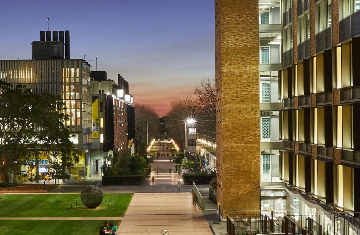 Kensington campus walkway
