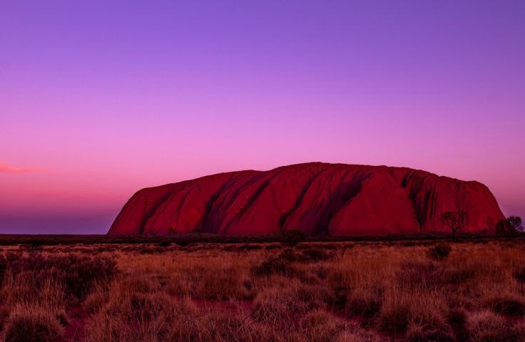 Uluru at dusk 