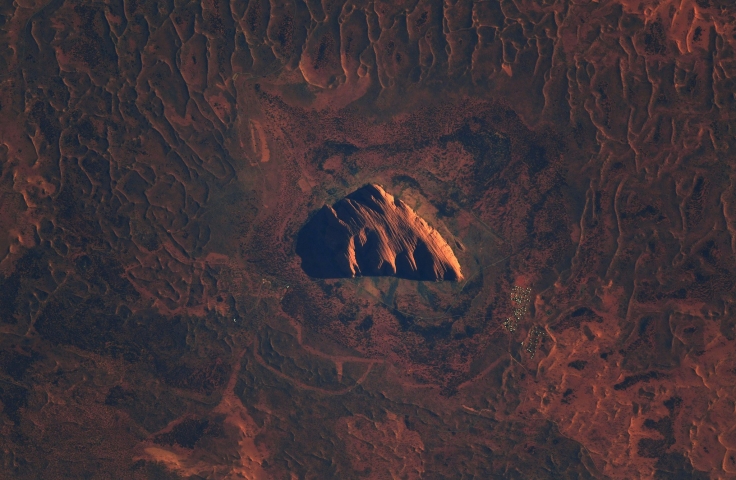 Uluru from space