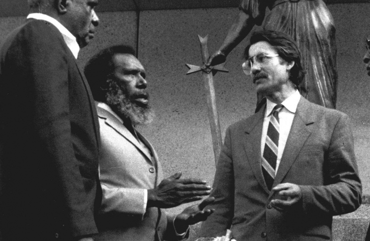 Mabo plaintiffs at Suprem Court Queensland 1989