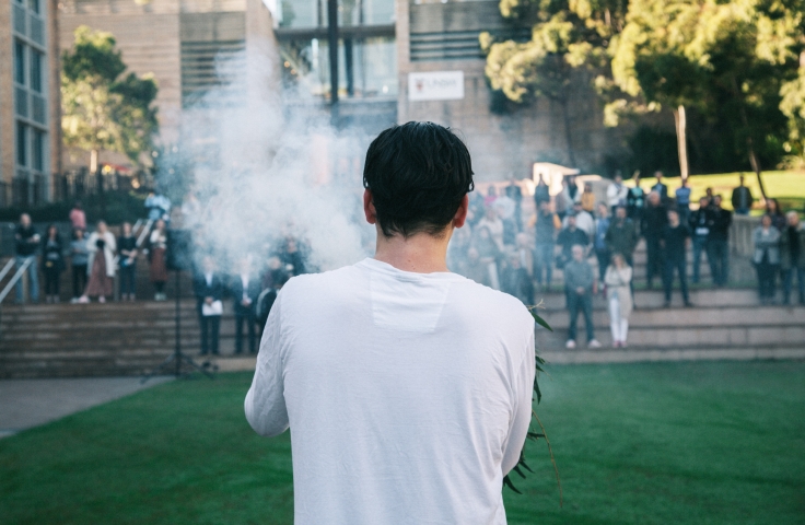 On campus smoking ceremony